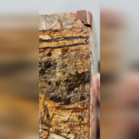 Genuine Marble Bathroom Vanity Brown Tan 2 Toothbrush/Toothpaste Holder - Picture 8 of 14